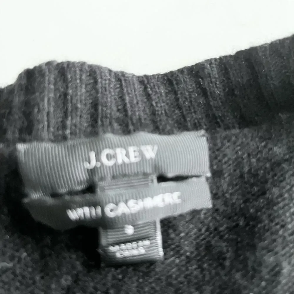 J.CREW Women's Sweater Wool Cashmere Blend Woven Colorblock Sz Small